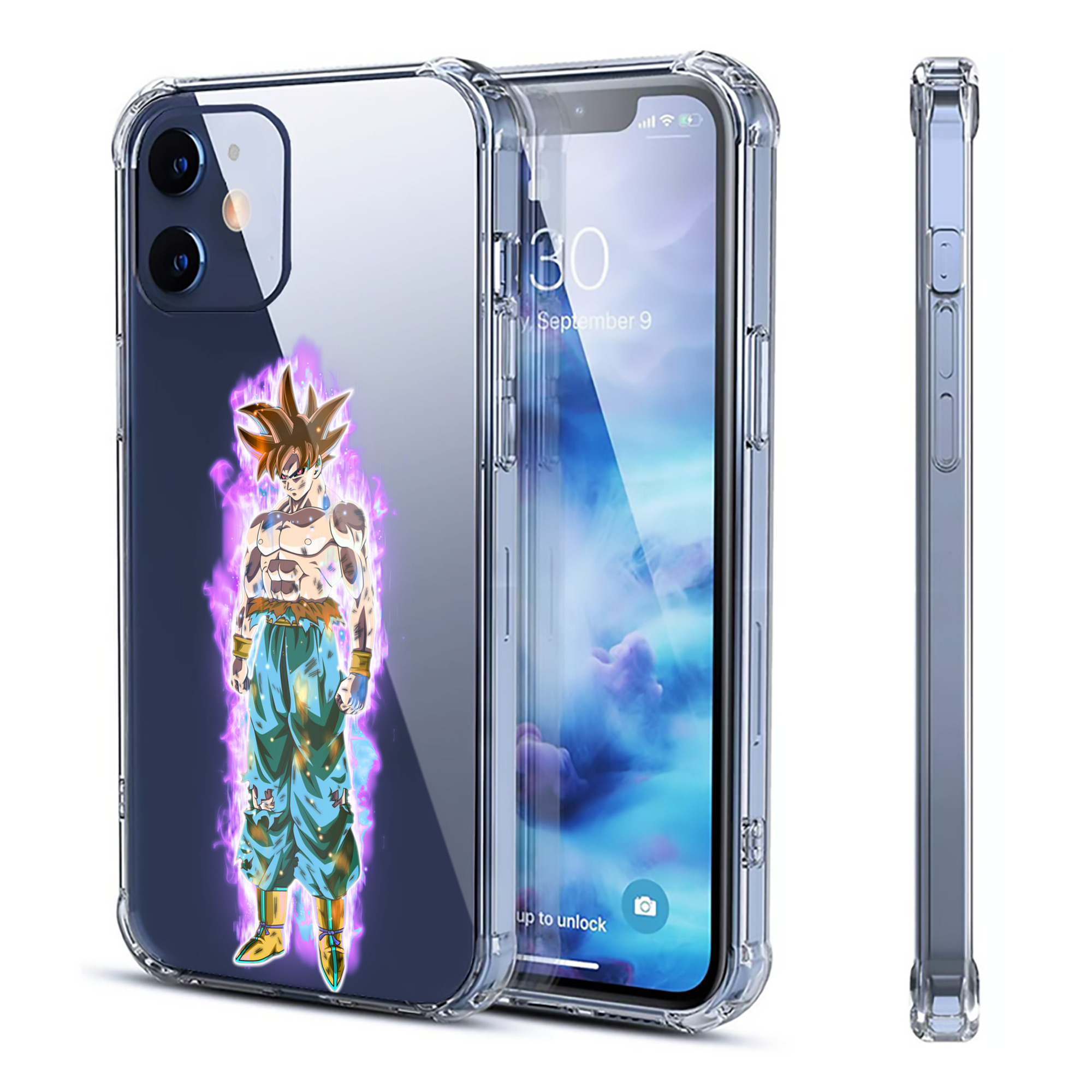 （画像用） ドラゴンボール 孫悟空（そん ごくう）Son Goku カカロット DRAGON BALL Kakarotto 【iPhone 12シリーズ対応】透明スマホケース（クリアソフトケース）